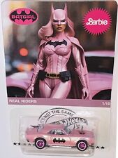 Pink '67 Chevy Camaro CUSTOM Hot Wheels Barbie Batgirl Series w/ RR picture