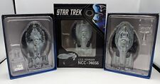 Lot of 3 Eaglemoss Star Trek USS Voyager NCC-74656 Ships Assimilated Warship NEW picture