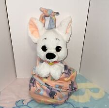 Disney Parks Babies Bolt Baby Puppy Dog Plush w/ Pouch Blanket Cute picture
