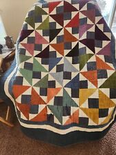 Flannel Tossed Triangles Quilt picture