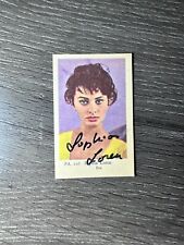 Sophia Loren Autographed 1958 Dutch Gum Trading Card picture