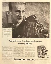 Rare 1940's Vintage Original Gary Cooper Bolex Movie Camera Advertisement Ad picture