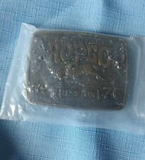 Brand New 1976 Hesston NFR Rodeo Belt Buckle Original Packaging picture