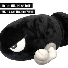 USJ Super Nintendo World Bullet Bill Cushion Big Plush Doll Mario Game Japan New picture