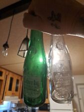 Vintage Lot Of 2 ACL Bottles 1 Clear And 1 Geen Liberty Beverages  Bottles... picture