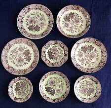 SPODE Garden Archive JASMINE Blue Room Collection Mint Brown CHOOSE Plates Bowls picture