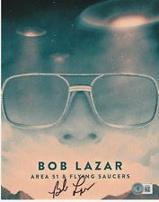 BOB LAZAR ALIEN UFO AREA 51 EMPLOYEE HANGAR S4 SIGNED 8x10 PHOTO BECKETT BAS COA picture