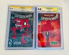 A. Spider-Man #50 and Spider-Man #1 CGC signed by Stan Lee & Todd McFarlane Keys picture