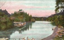 Vintage Postcard 1910's Loch Katrine Trossachs Pier & Streamer Scotland UK picture