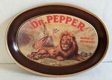 Vintage 1979 Dr. Pepper King of Beverages Soda Pop Soft Drink Lion Tip Tray USA picture