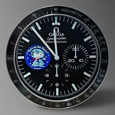 OMEGA SPEEDMASTER WALL CLOCK SNOOPY EYES ON THE STAR SPECIAL FAN EDITION picture