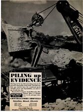 1932 Bucyrus Erie Equipment Ad: Convertible Shovels, Draglines, Clamshells Crane picture