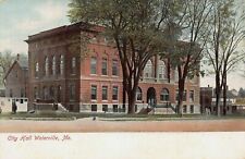 City Hall, Waterville, Maine, Very Early Postcard, Used in 1910 picture