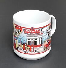 The American Oil Company Amoco Gas Station Coffee Mug Vintage picture
