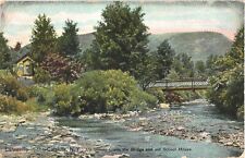 The Bridge and Old School House, Lanesville-in-the-Catskills, New York Postcard picture