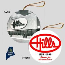 HILLS DEPARTMENT STORE Christmas Ornament - Vintage Defunct Retail Logo Retro picture