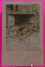 1800-1900s WW1? Dead Body Next To Machine? Post Card picture