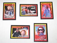 1991 CHILD'S PLAY 3 HORROR UNIVERSAL STUDIOS PROMO SEALED 5 CARD SET CHUCKY DOLL picture