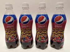 PEPSI BLACK CHERRY CHOCOLATE GUMMY FLAVOR SODA JAPAN LIMITED EDITION *4 BOTTLES picture