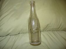 Vintage 1940's Pepsi Cola Glass Embossed Logo Bottle Duraglas Des Pat 120 277 picture