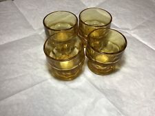 Set Of 4 Vintage Anchor Hocking Glasses 3” Tall Juice Glasses picture