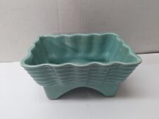 Vintage Ceramic Cookson Planter CP-1847 USA Blue Glaze Ceramic Footed MCM picture