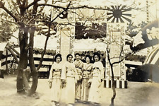 c1935 Original Japanese Navy Photo Welcome Festival for IJN Tsingtao Qingdao picture