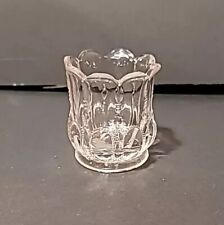 Antique EAPG US GLASS CO Michigan #15077 TOOTHPICK HOLDER Clr 1902 Loop & Pillar picture