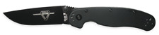 Ontario Knives RAT 2 Liner Lock 8861 Black AUS-8 Stainless Black Nylon 6 picture