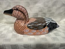 Vintage Hand Painted Wooden Duck  (10inch) picture