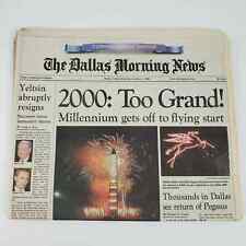 Vintage 2000 Millennium Dallas Morning News Commemorative Edition FULL PAPER picture