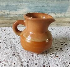Vintage Vandor Imports Pottery Tiny Small Pitcher Handle Brown Red Vintage picture