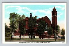 Carey OH-Ohio, Shrine Church, Our Lady Consolation, Vintage Postcard picture