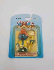 The Smurfs Key Chain Schleich 20827 NEW Sealed Vintage 1996 - wear on box picture