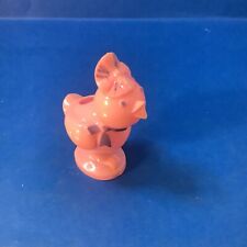Vintage Rosbro Easter Pink Chick Candy Container Toy Plastic picture