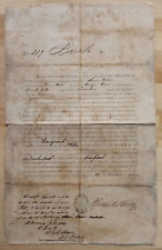ANTIQUE Cuban Cuba Letter 1854 Slave Chinese Working Contract SIGNED DOCUMENT picture