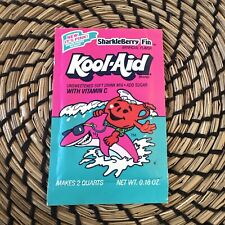 Vintage Kool Aid Pink Sharkleberry Fin Soft Drink Mix Unopened Packet picture