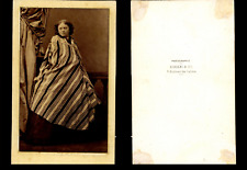 Disderi, Paris, Vintage Albumen Print CDV ID Actress. Strip picture