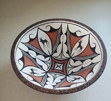 ZUNI POTTERY~ Priscila Peynetsa~New Mexico~Pottery Heartline Deer Bowl picture