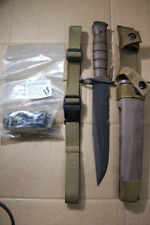 US Military Marines Corps USMC Ontario OKC 3S Combat Bayonet Knife & Scabbard R8 picture