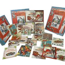 Vintage Lot  100+ Unused Christmas Greeting Cards Holiday 3 Boxes READ WEAR picture
