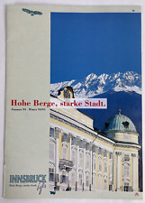 Vintage 1994 Innsbruck Austria Hohe Berge, Starke Stadt Brochure picture