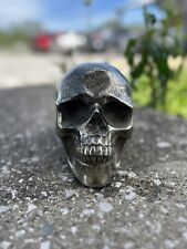 Huge 8” 22 Lb Pyrite Hand Carved Crystal Skull 22 Lb picture