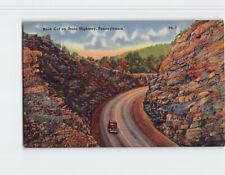 Postcard Rock Cut on State Highway Pennsylvania USA picture