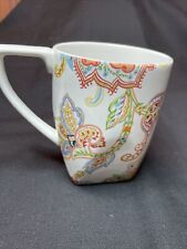 222 Fifth INDOCHINE Fine China Porcelain 8 oz. Coffee Mug Cup  Floral Paisley  picture