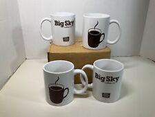 (4) New Vintage Advertising Restaurant Coffee Mugs Big Sky Coffee Montana Farm picture