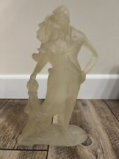 Vtg Mirage Ronkonkoma NY Art Deco Frosted Acrylic Lucite Wedding Bride Statue 88 picture