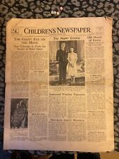 1947 Historical Newspaper  , Children’s Newspaper , Queen Elizabeth II picture