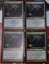 MTG FOIL 4x MENACING BODY GUIDES / CORPSEJACK THREAT - PRERELEASE - SPANISH picture