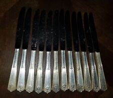Roger Bros IS A1 XII 1928 MAJESTIC Dinner Knives Silver Plate Lot of 12 picture